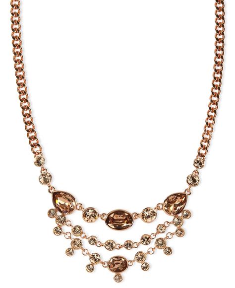 givenchy rose gold cubic zirconia|Givenchy necklace.